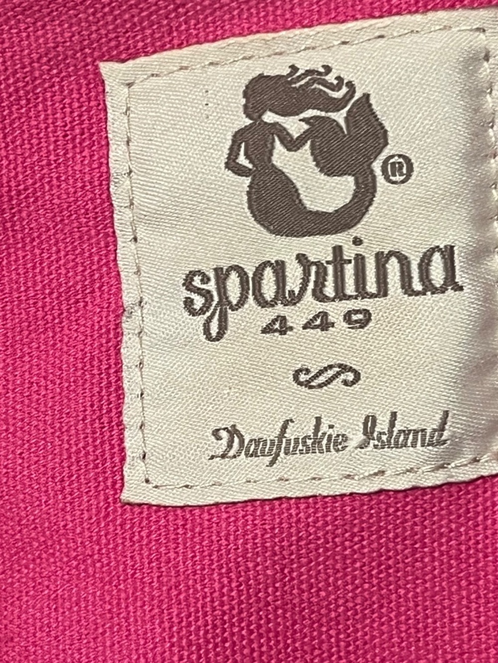 Spartina 449 Retired Florida Map Tote Mermaid Satin Ribbon Handles - Picture 12 of 17